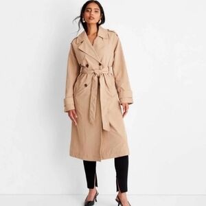 NWT Target "A New Day" Classic Trench Coat Size Large